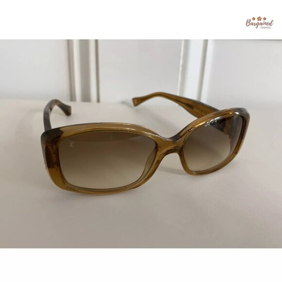 Authentic LOUIS VUITTON Gold Speckling Acetate Frame Soupcon Sunglasses - Z0003W - Picture 11 of 14